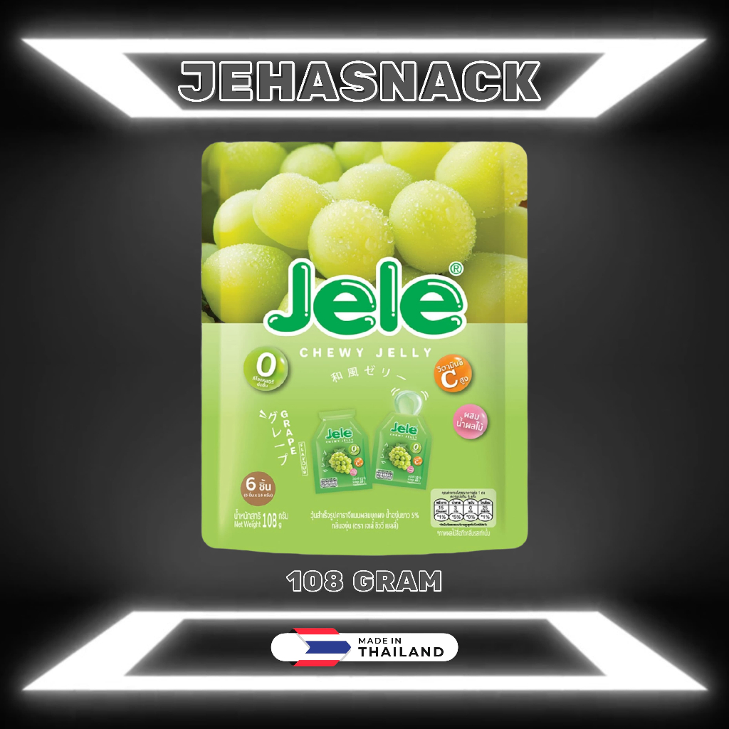 

[ Jele Thailand ] Jele Chewy Jelly 108gr ( Import Thailand - Bangkok )