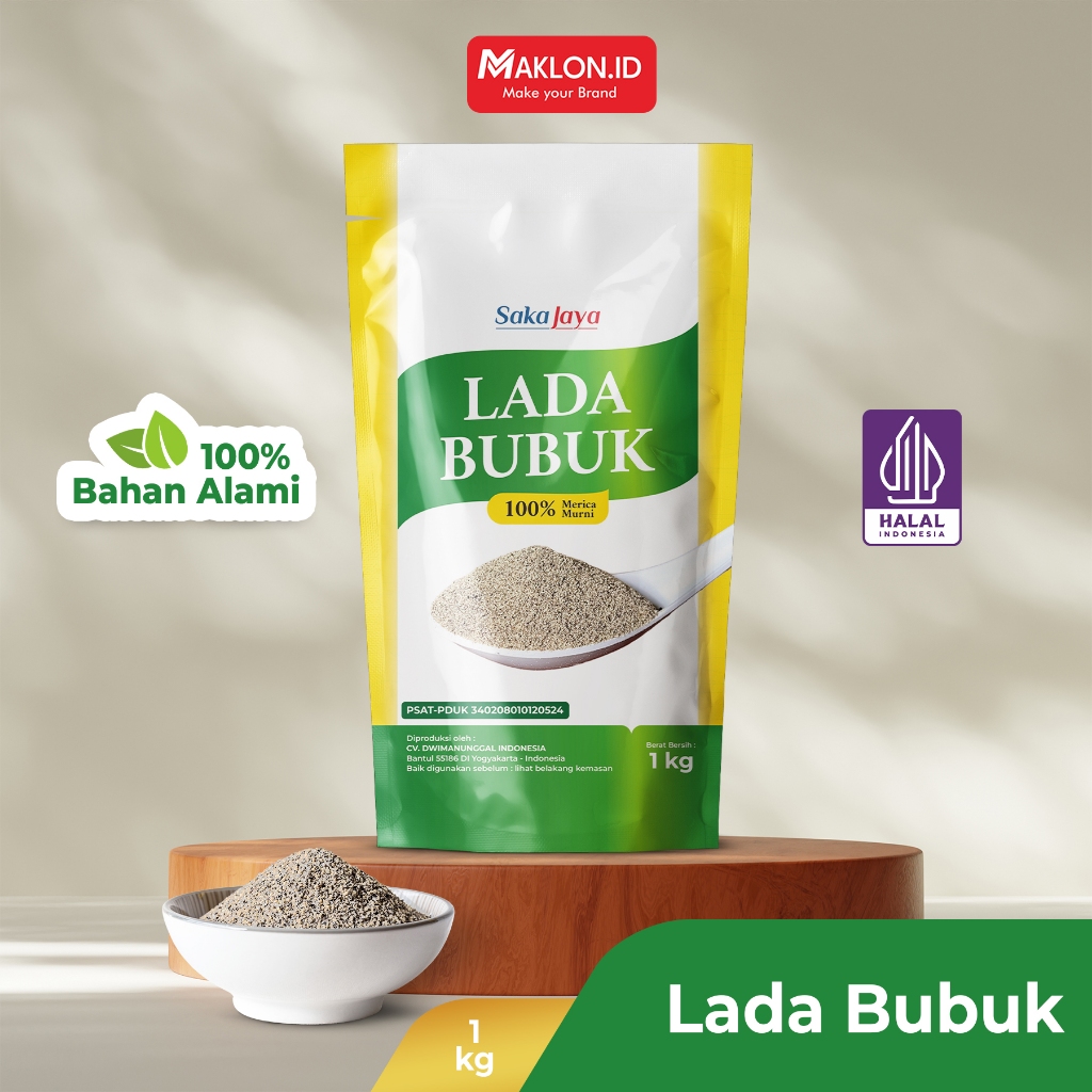 

Lada Hitam Bubuk / Merica Bubuk Kemasan 1 Kg 100% Murni
