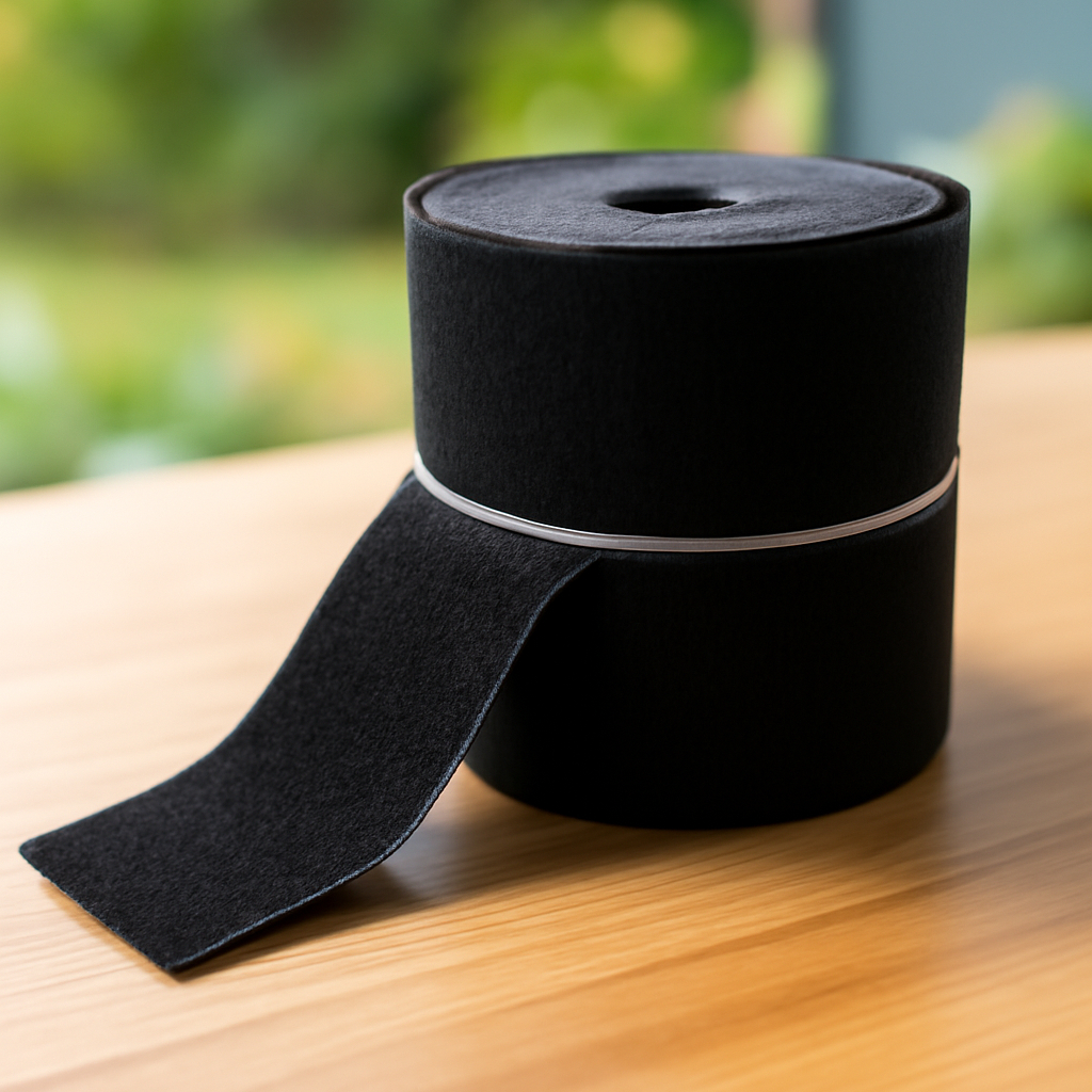 Velcro Perekat Serbaguna Permeter Hitam 10cm | Tape Perepet Magic Kain, Strap Lebar Kasar dan Halus