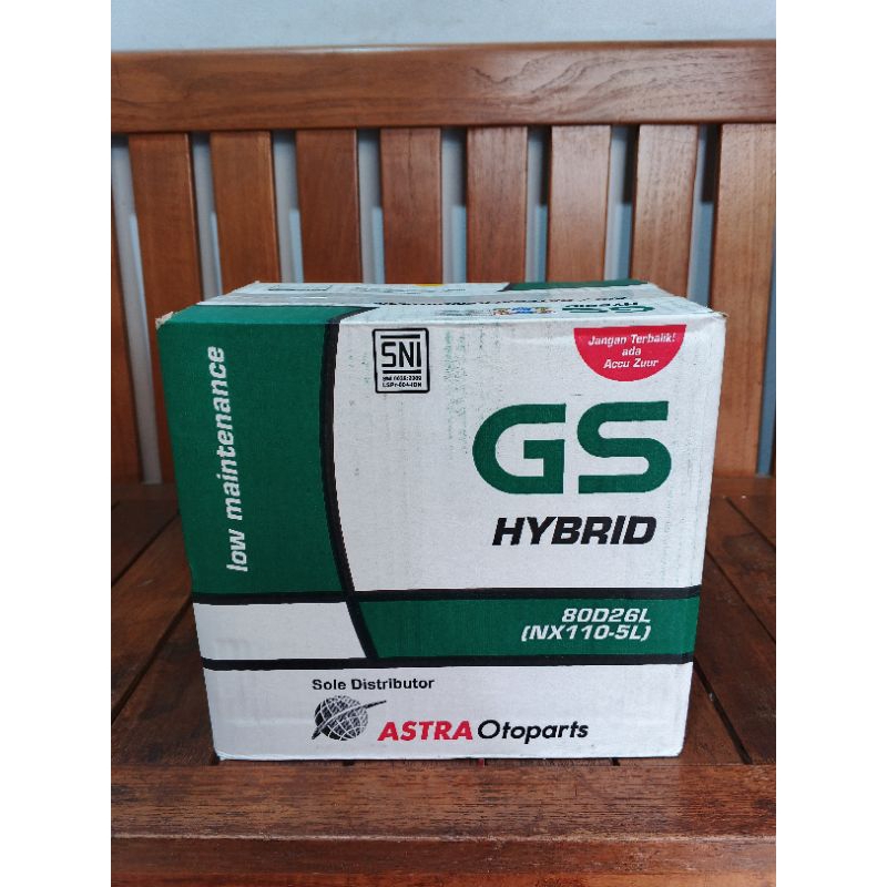 Aki mobil GS ASTRA Hybrid 80D26L (NX110-5L)