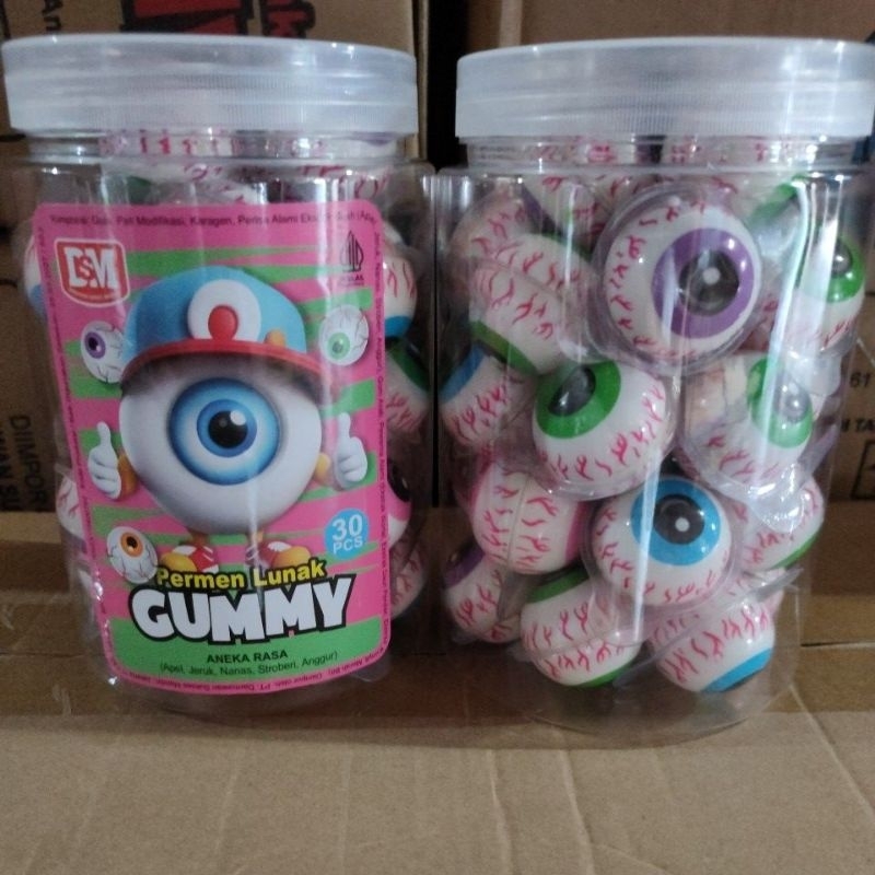 

DSM✓ permen lunak gummy✓ 30 pcs✓ toples