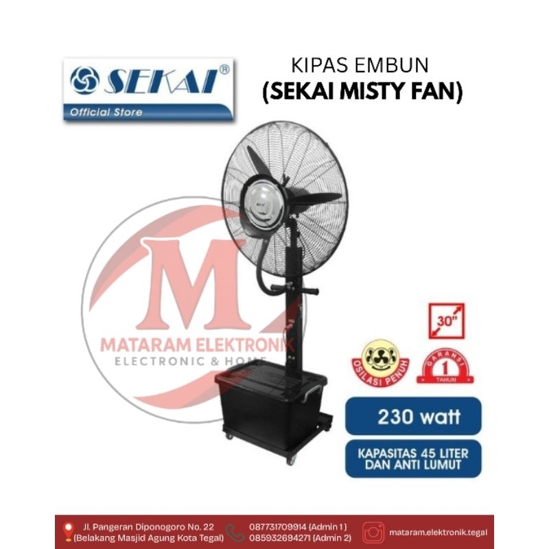 Sekai Misty Fan 26 inch IST 2676 - Kipas Embun