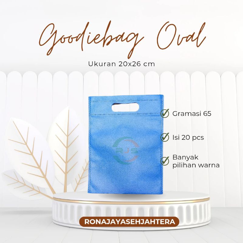 

(Isi 20 pcs) Kodian Goodiebag Tas Oval 20x26