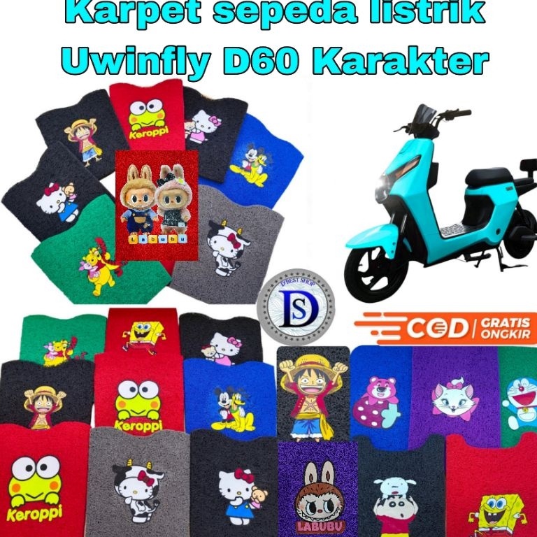 KODE Y74N Karpet sepeda listrik Uwinfly D6D65 Karakter