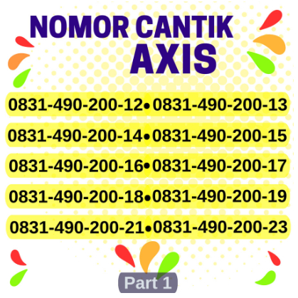 PROMO Nomor Cantik Axis Urut Spesial Terlaris Termurah (A10) - Kartu Perdana Axis Cantik Urut Murah 