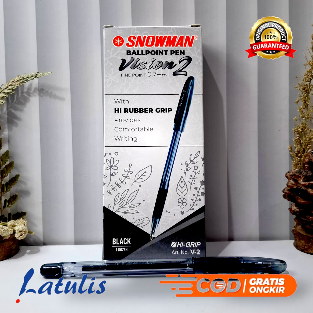 

(12pcs) PEN / PULPEN / BALLPOINT SNOWMAN V2