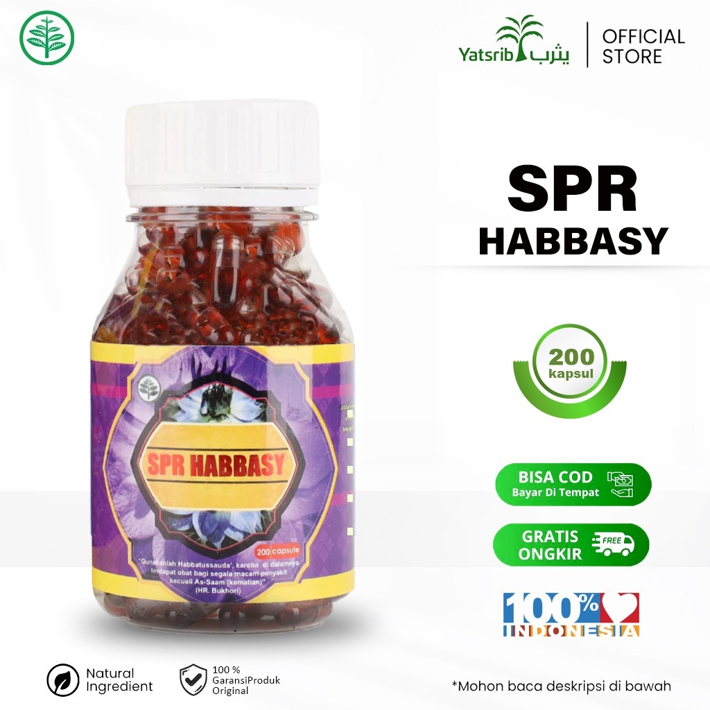 Habbatussauda - SPR Habbasyi Minyak Habbatussauda Murni 200 Kapsul