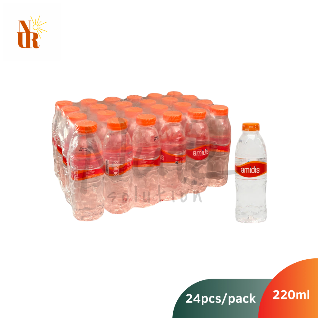 

Amidis 220ml x 24pcs [Shrink Wrap/Pack] / Air Minum Distilasi