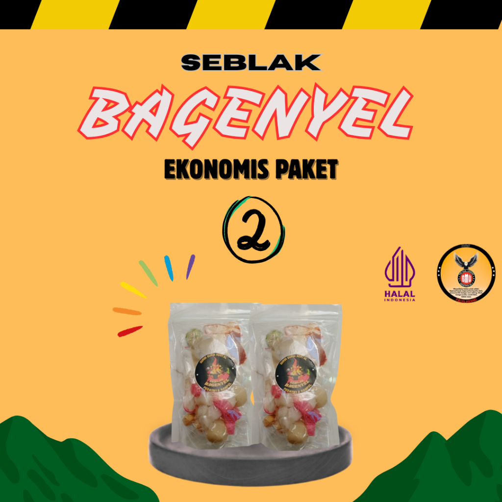 

SEBLAK BAGENYEL EKONOMIS PAKET ISI 2 – Seblak Instan Hemat Gurih Kenyal Halal 2x100gr