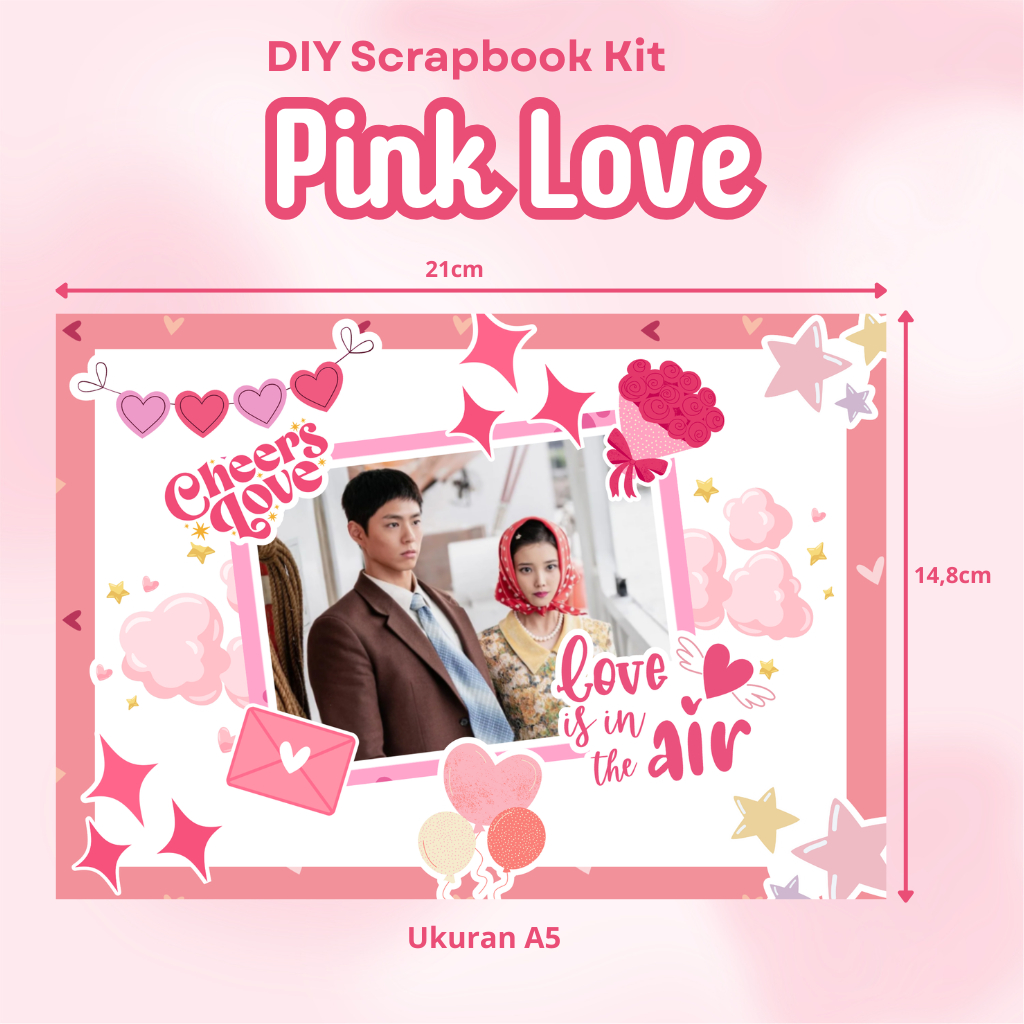 

Pink Love - Scrapbook DIY Kit Aesthetic Korea
