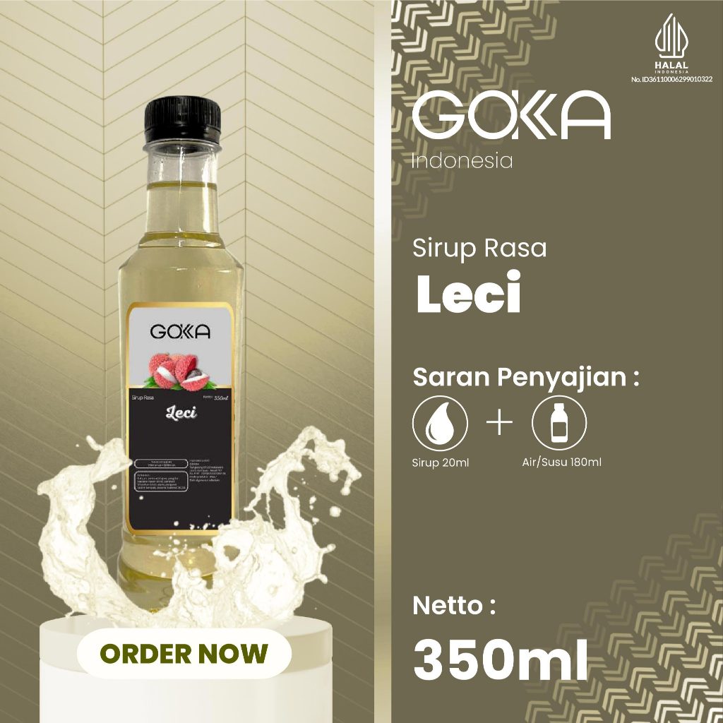 

Minuman Sirup Gokka Segar Rasa Leci / Syrup Leci Gokka 350ml
