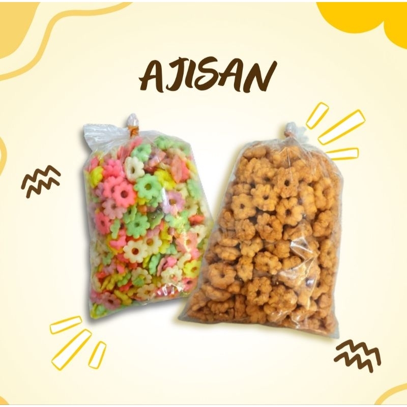 

Snack Kiloan Pilus Sakura | Ajisan | Polos dan Warna - Warni | Snack Murah Makassar