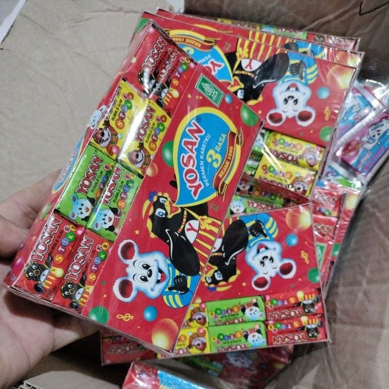 

Jadul Yosan Permen Karet 3 rasa Isi 60 pcs