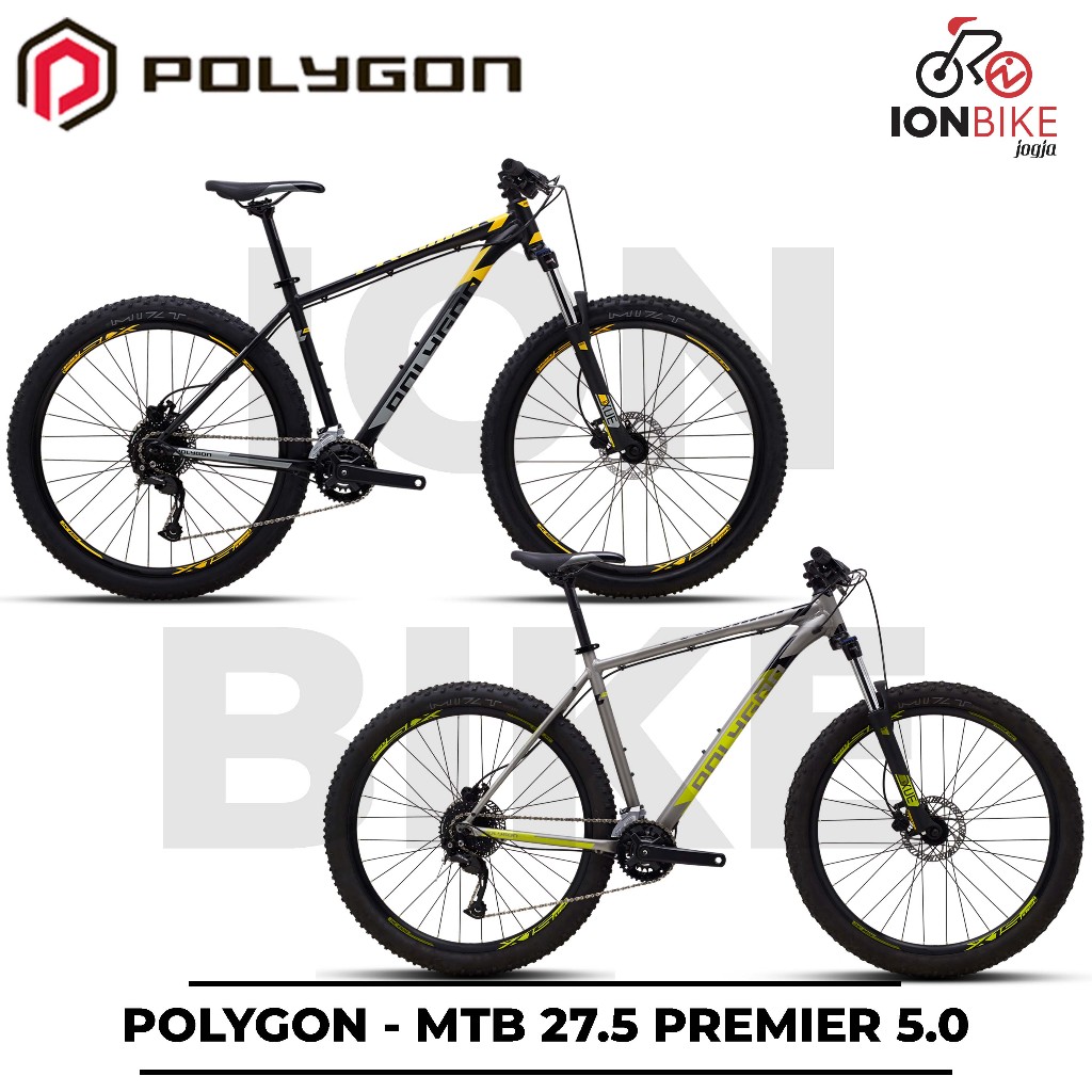 Sepeda MTB 27.5 Inch Polygon Premier 5 Terbaru Frame Alloy Ringan 5.0 Gunung Dewasa Olahraga Murah A