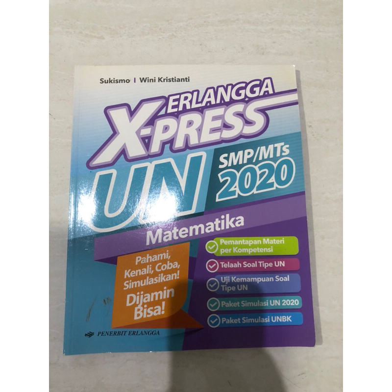 Erlangga X-press UN SMP 2020 Matematika