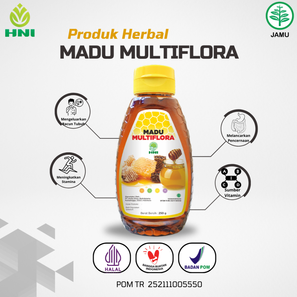 

MADU MULTIFLORA Madu Asli 100% Alami Sebagai Antibiotik Alami & Mempercepat Penyembuhan. Terlaris