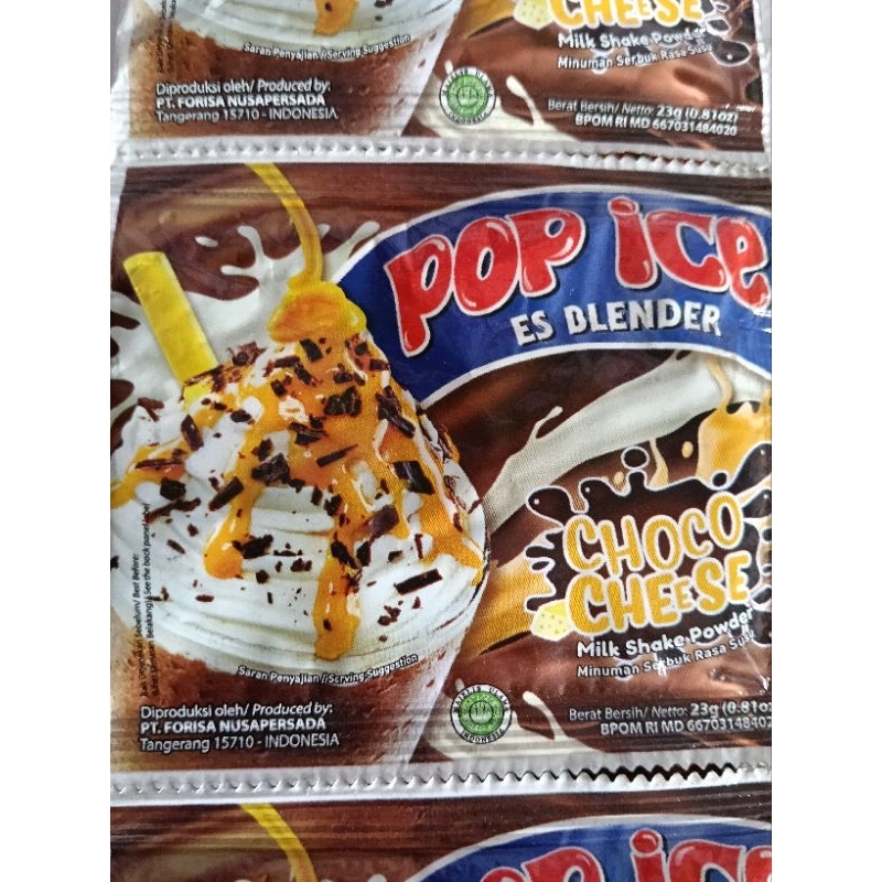 

Pop Ice Es Blender Milk Shake Powder isi 10 .
