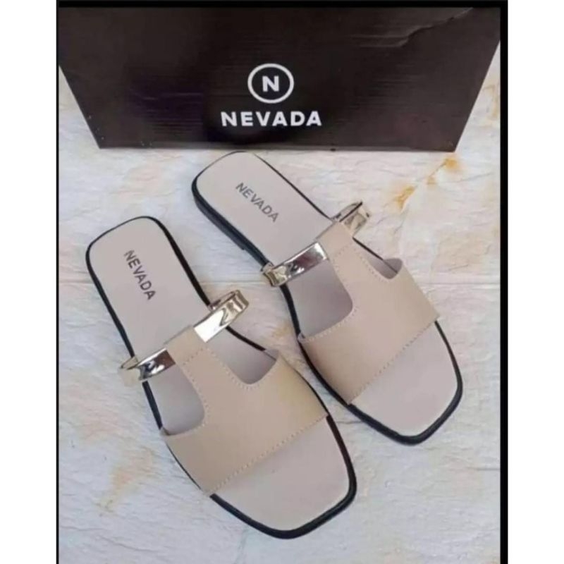 Sandal slop wanita /sendal slop wanita korean style  sandal nevada wanita