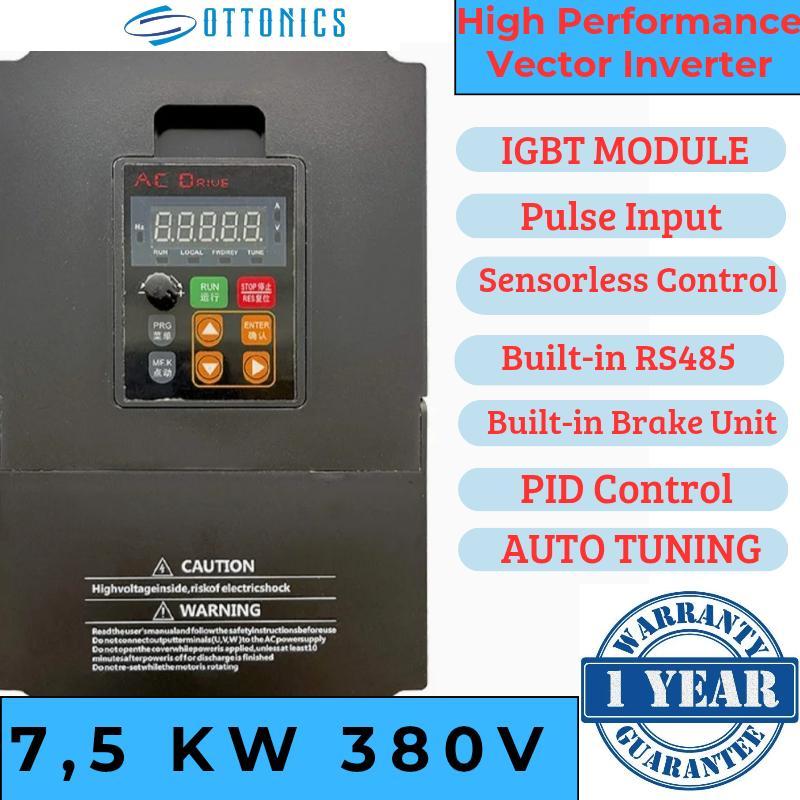 Inverter 7,5 KW 7,5KW 10HP 380V 3Phase Inverter Motor 7.5KW 10HP 3 Phase 380V VFD Invt 7.5 KW 10 HP 