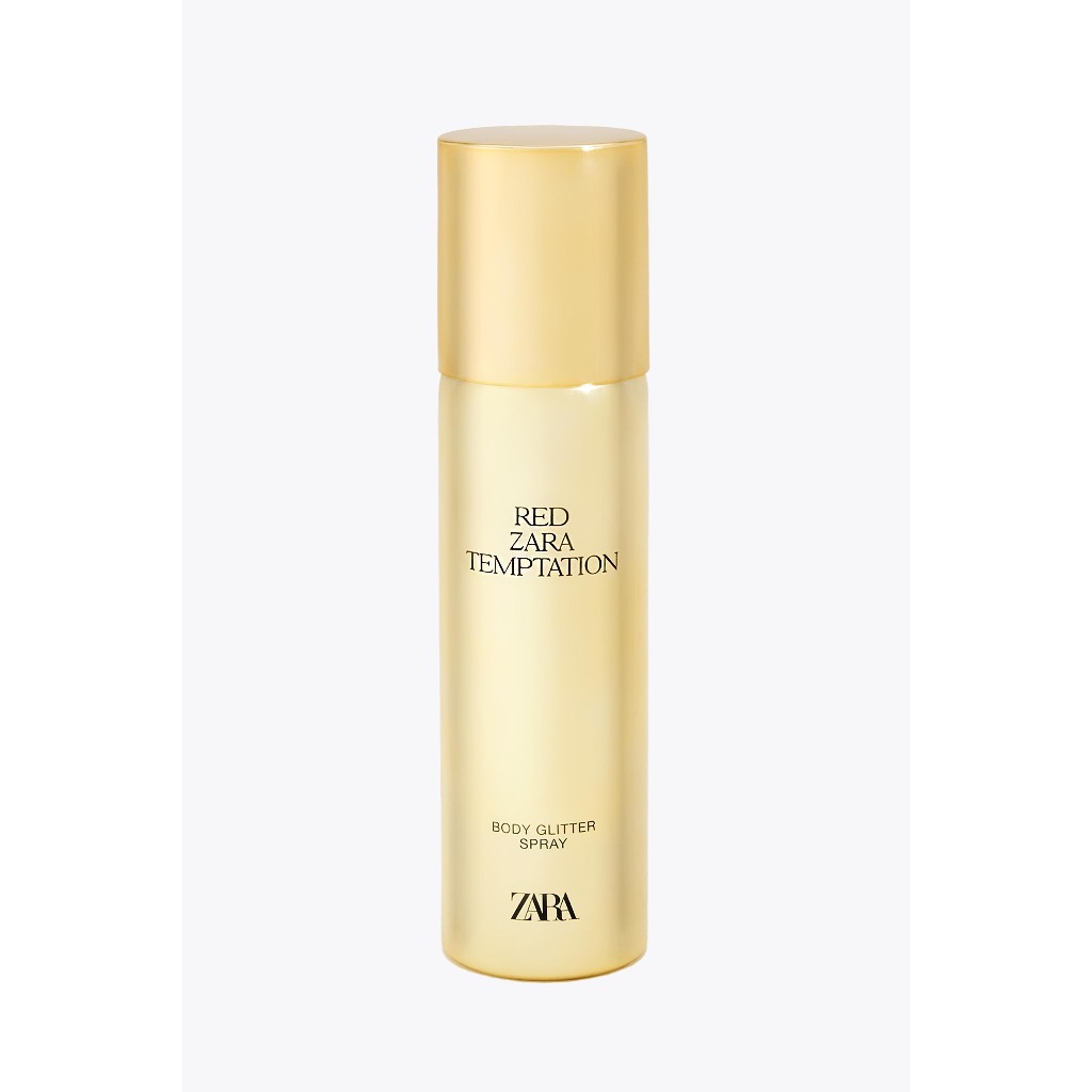 RED ZARA TEMPTATION / GOLDEN DECADE BODY GLITTER SPRAY