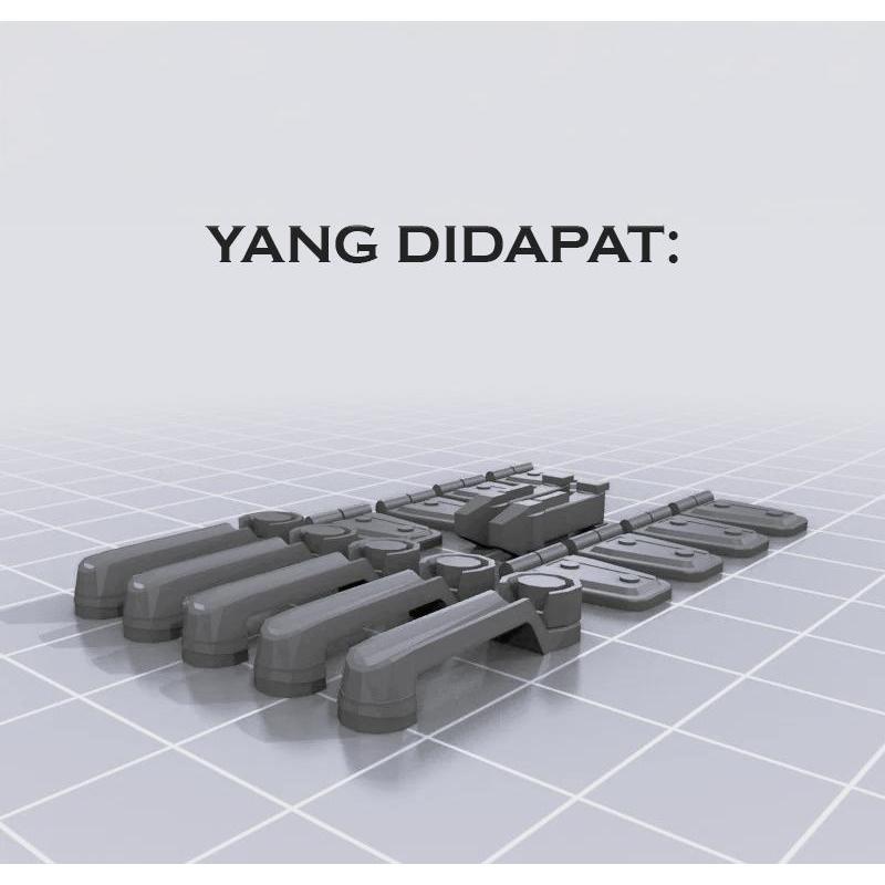 Paket Aksesoris Axial Rubicon. Accessory Set for Axial SCX10 Jeep Wrangler Rubicon 1:10 1/10. Sparep