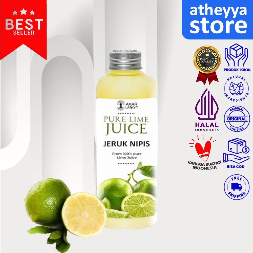 

Sari Jeruk Nipis Murni / Pure Lime Juice 250ml Akarlangit Lemon