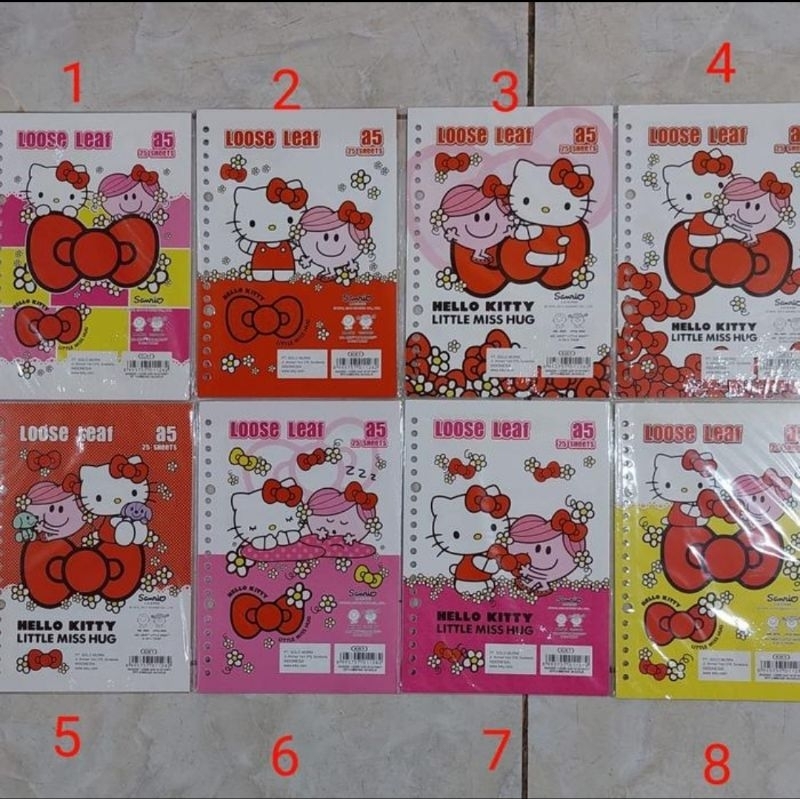 

isi kertas binder A5 karakter warna cewek/ cowok