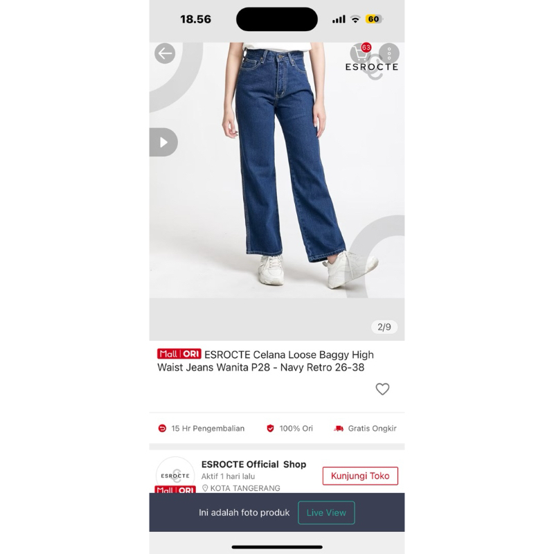 Preloved Loose Jeans Esrocte