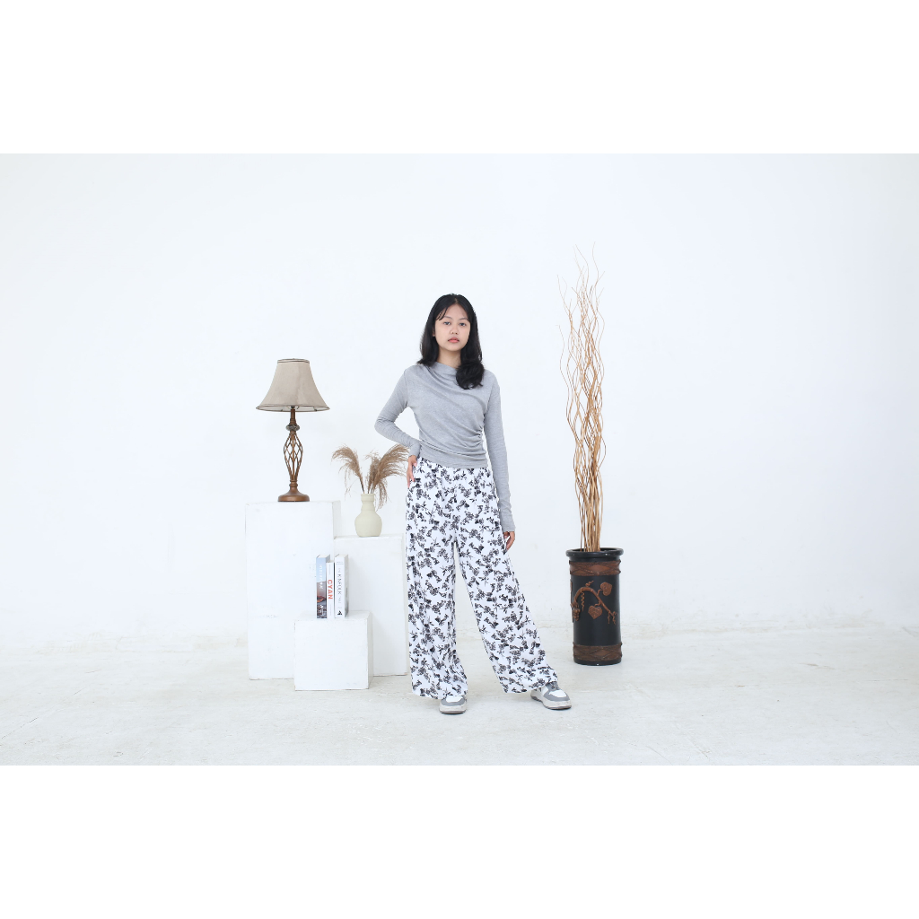Celana Kulot Rayon Rumahan Untuk Santai Motif Lucu Bahan Rayon Viscose Premium