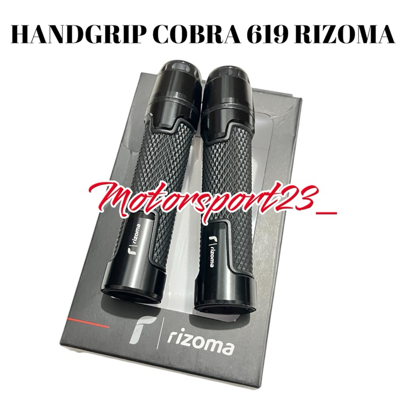 Handgrip Cobra 619 Rizoma Original Grip Cobra Hitam Handfat Jalu Cnc Sarung Tangan Cobra Handgrip ba