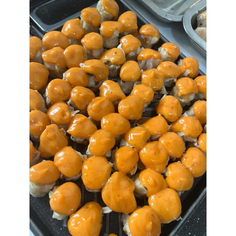 

dimsum mentai - dimsum mentai frozen - saos mentai di pisah untuk frozen