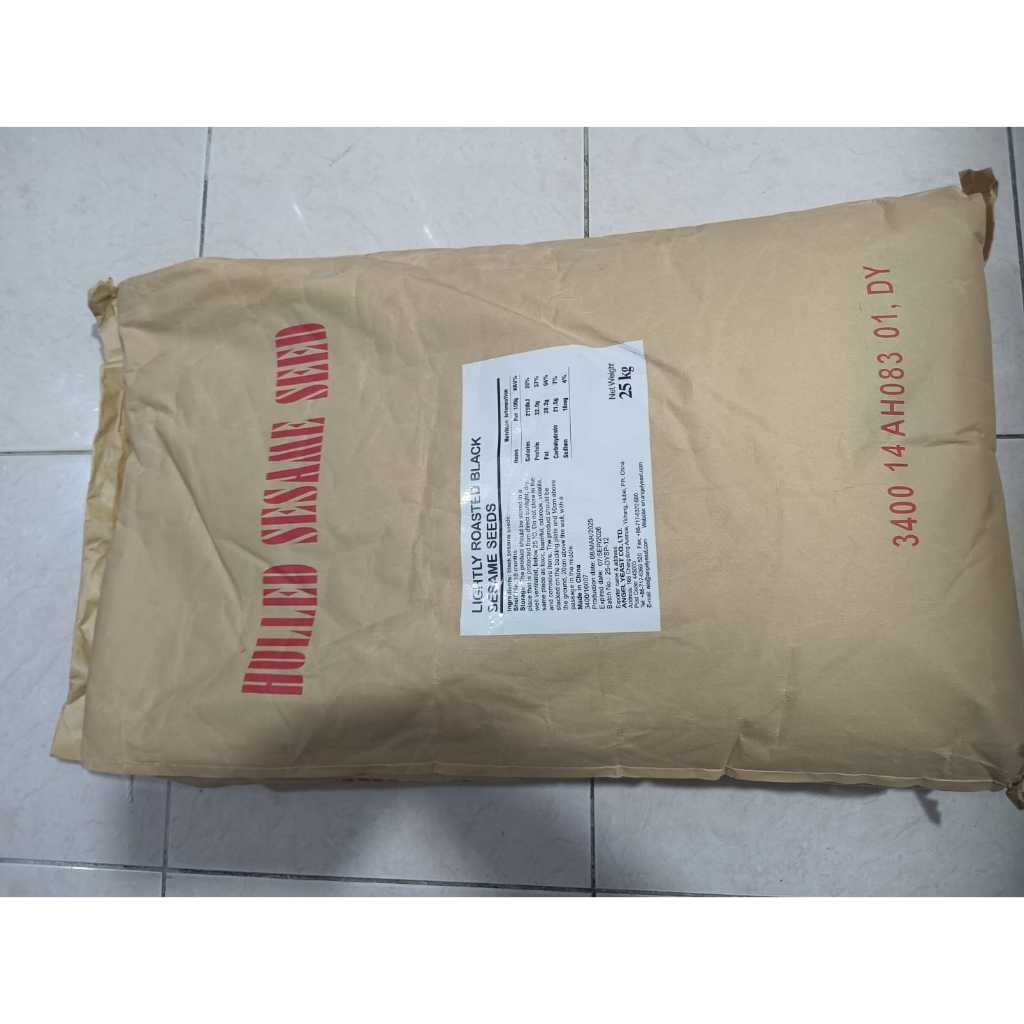

25 Kg Black Sesame Seeds/ Biji Wijen Hitam Harga Grosir/Pabrik