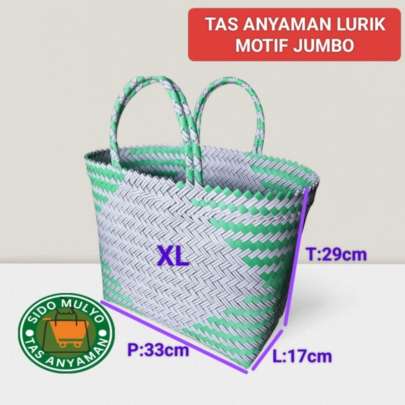 Tas Anyaman Jumbo  / Tas sembako / Tas bingkisan / Tas Anyaman Jumbo Lurik