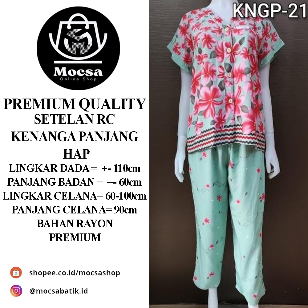 DASTER SETELAN RC KENANGA PANJANG RAYON PREMIUM HAP