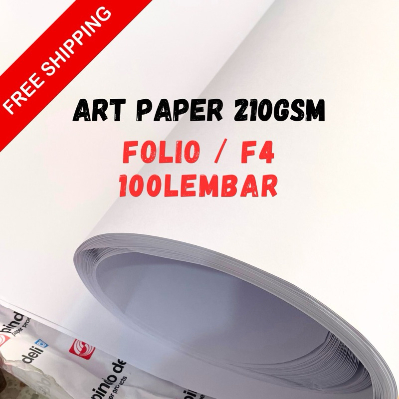 

kertas artpaper 210gsm folio / f4 - kingstruk 210gsm f4
