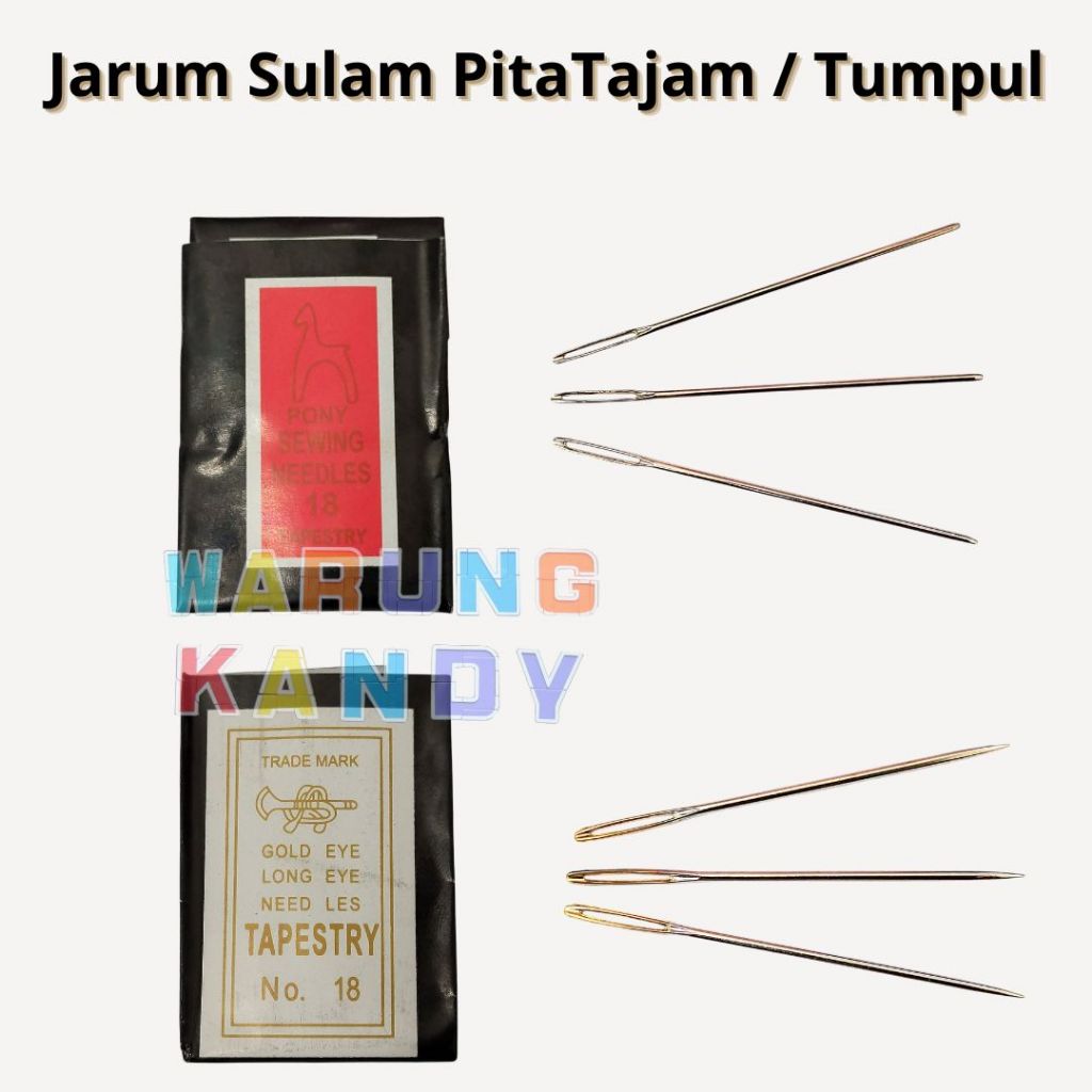 Jarum Sulam Pita Tajam / Tumpul  Strimin