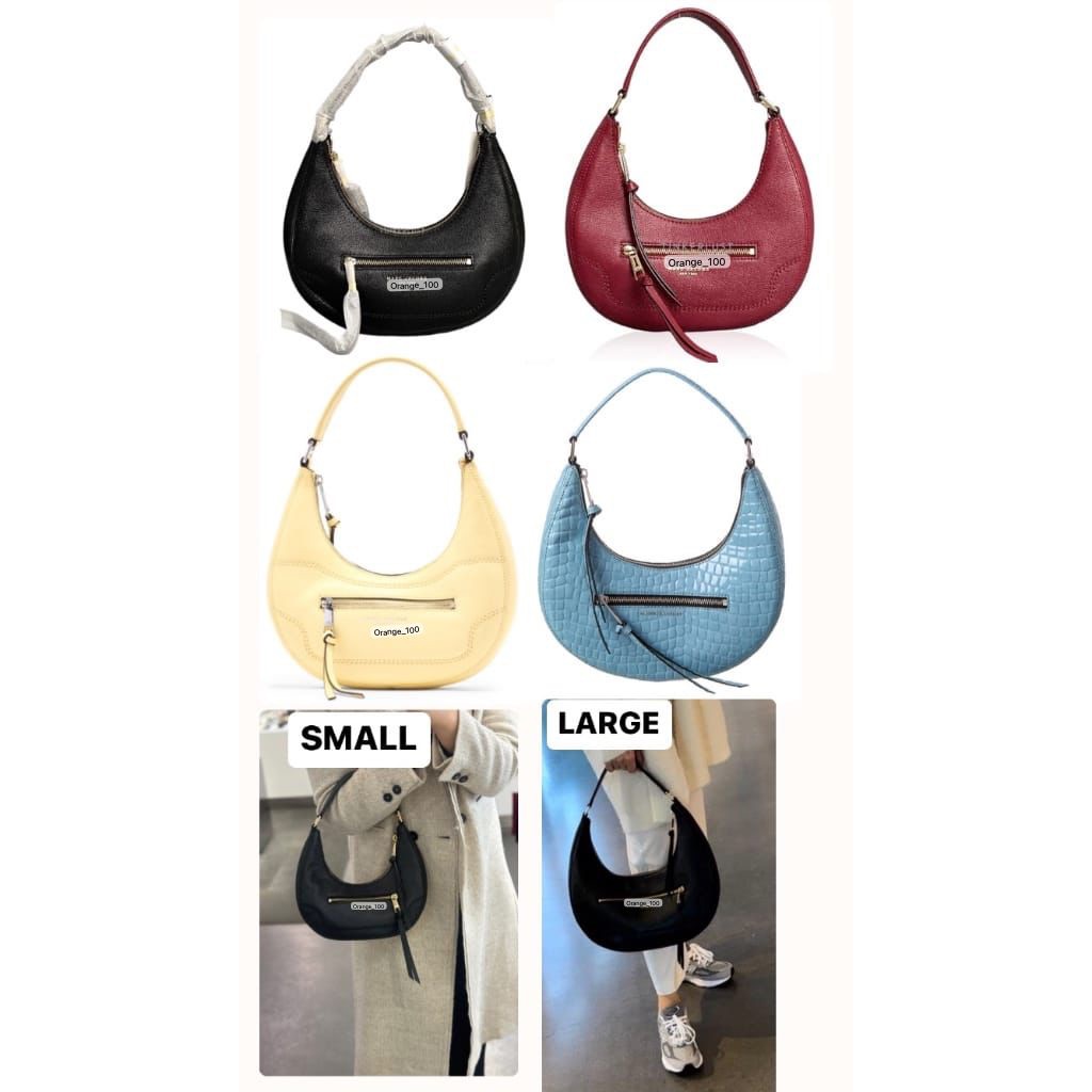 TAS WANITA MJ CRESCENT SHOULDER BAG LEATHER ORIGINAL