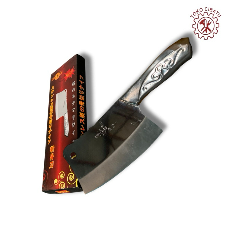 Golok Daging Stainless Anti Karat - Pisau Cincang Daging & Sayur Dapur Tajam