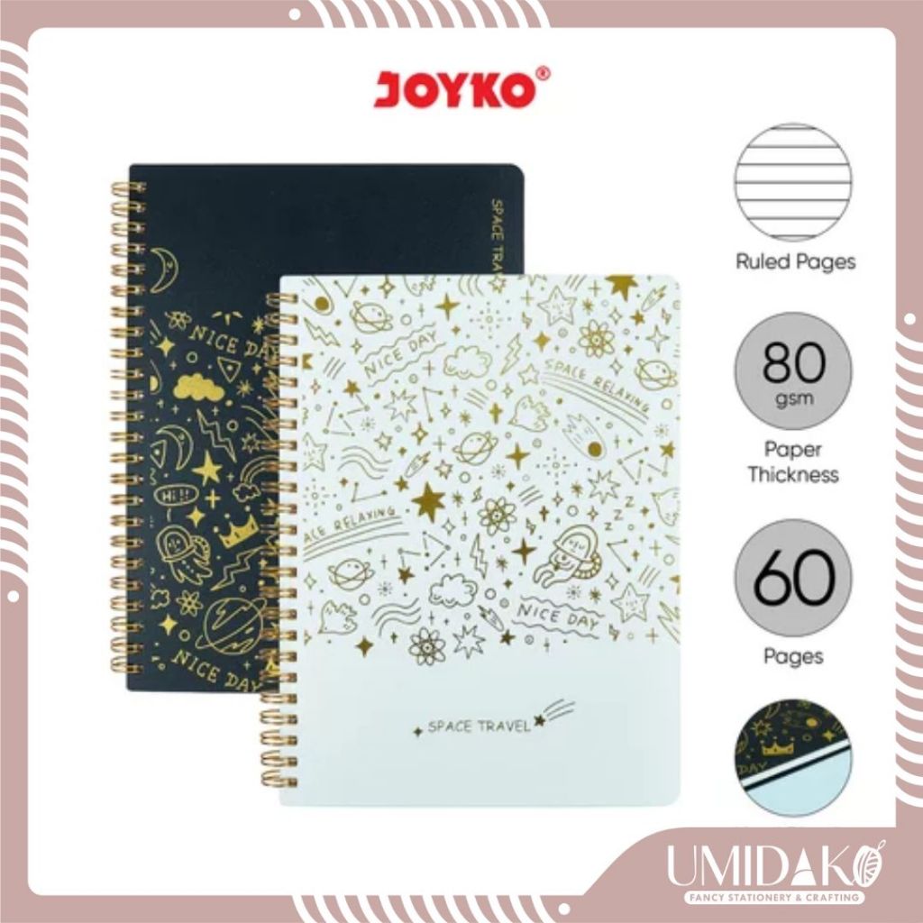

[UMIDAKO] NOTEBOOK SPIRAL A5 / NOTEBOOK JOYKO / NOTEBOOK SPACE TRAVEL / NOTEBOOK 60 LEMBAR / NOTEBOOK 80 GSM