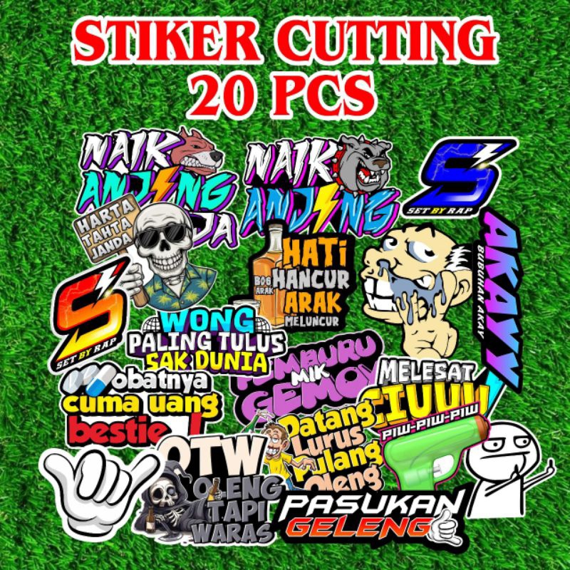 

Stiker Pack isi 20 PCS kata kata Keren dan Lucu