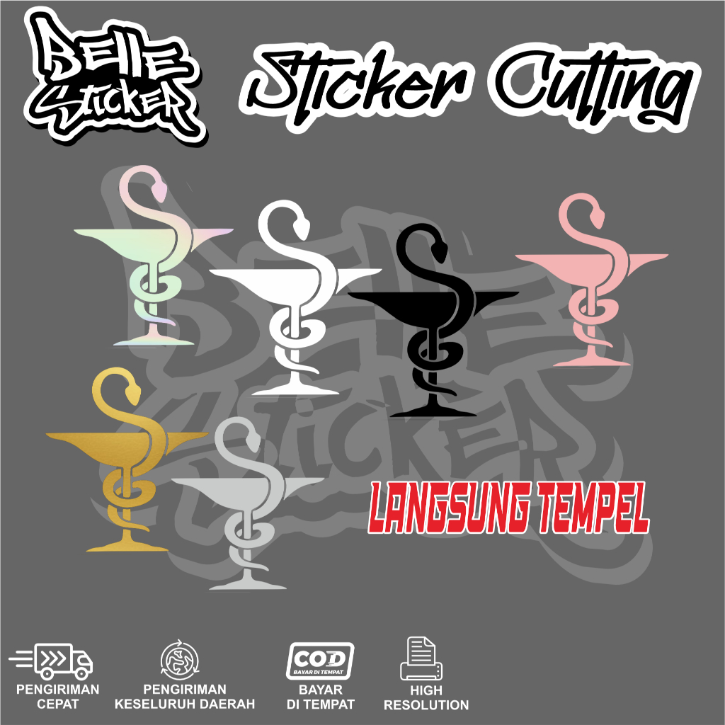 

Stiker / Sticker Logo Farmasi / Apotik / pharmacy/ Apoteker / Mahasiswa / Medical / Kesehatan