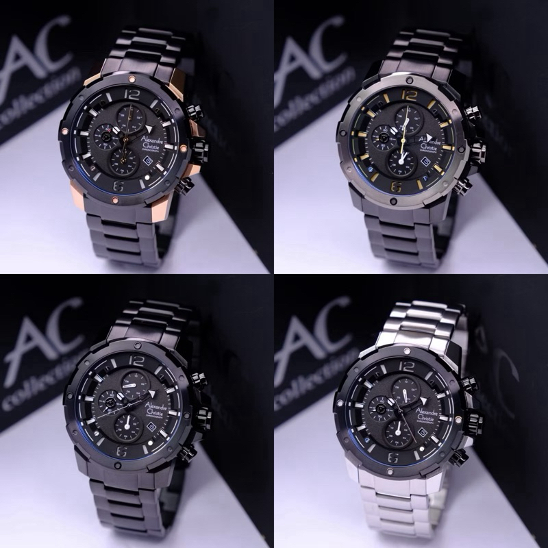 Jam Tangan Pria Alexandre Christie 6410 AC6410 6410MC (ORIGINAL)