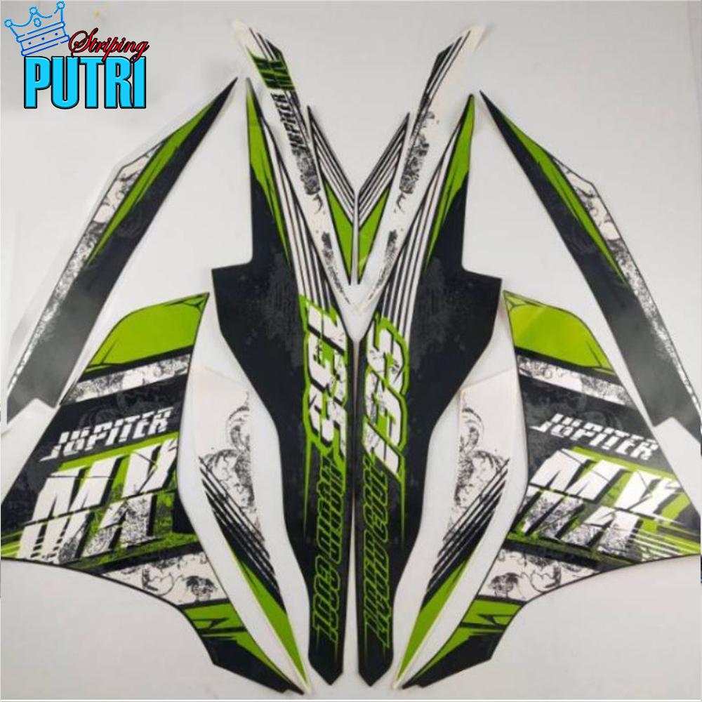 Stiker Striping Motor Yamaha Jupiter MX 2013 Hijau Lis Les Body Jupiter MX 2013 Berkualitas