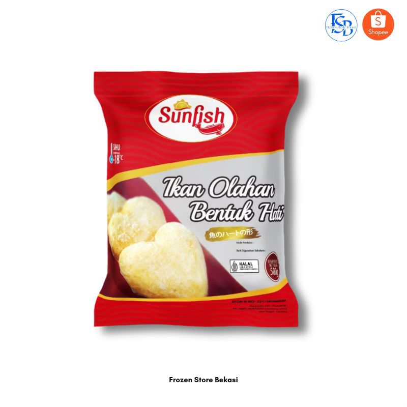 

SUNFISH IKAN OLAHAN BENTUK HATI 500GR