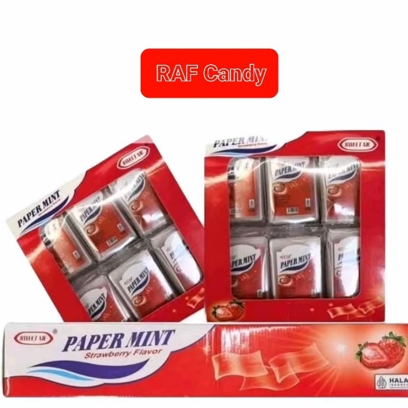 

SWEET ME PERMEN PAPER MINT STRAWBERRY 30 Pcs