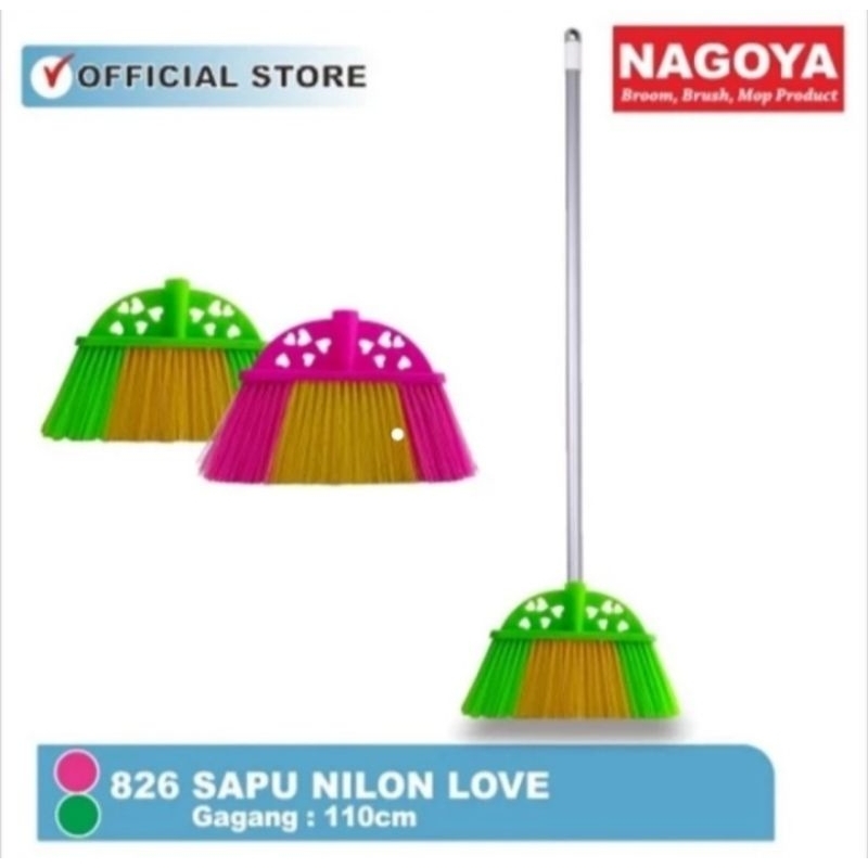 Sapu Nilon Nagoya Love 826 / Sapu Lantai Nilon Nagoya Love
