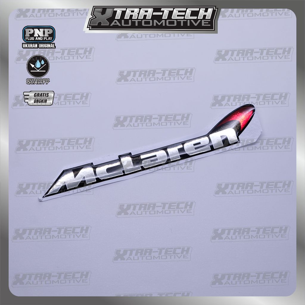 Emblem Logo McLaren / Emblem Timbul McLaren / Sticker McLaren / Stiker Logo McLaren / Emblem 3D McLa