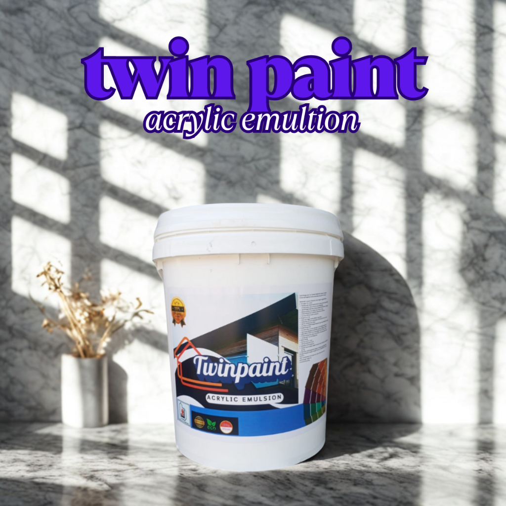 twinpaint cat tembok super interior exterior terbaik 20kg