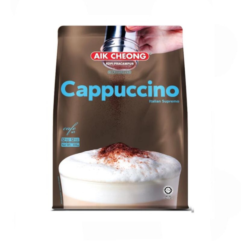 

AIK CHEONG Cappucino with Choco Granule Cafe Art Malaysia (12 sachet)