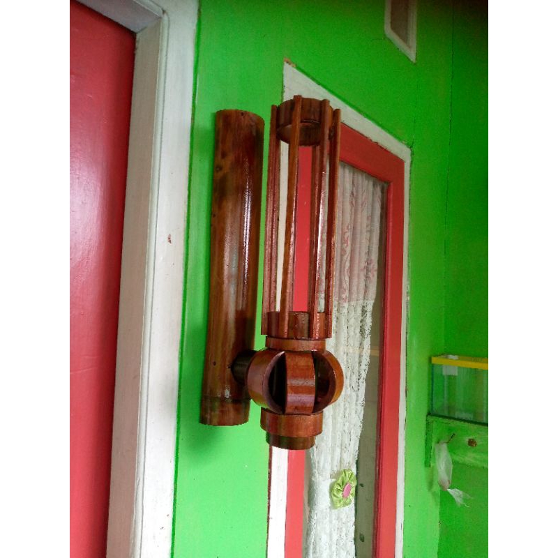 lampu hias tempel bambu